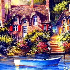 Схема вышивки «Дома у Воды»