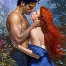 Схема вышивки «влюбленные»