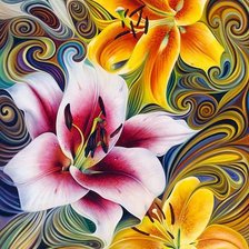 Схема вышивки «Трио»