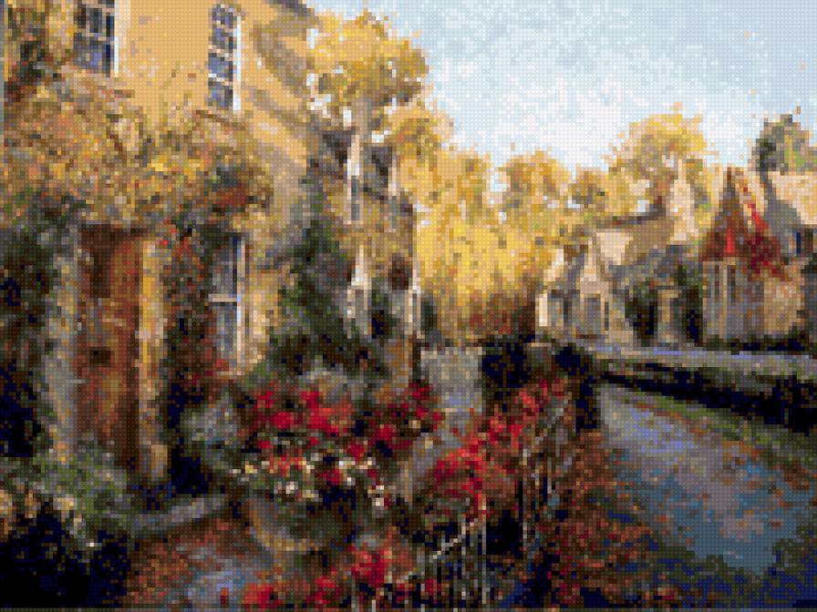 Улица. - улица, пейзаж, здания - предпросмотр