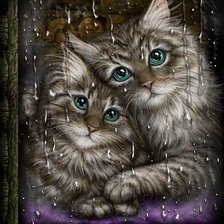 Схема вышивки «милее кошки - зверя нет»