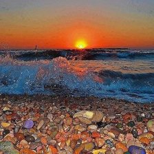 Схема вышивки «Закат»