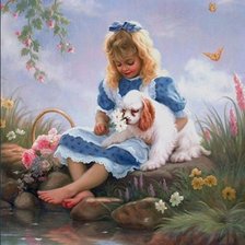 Схема вышивки «У воды»