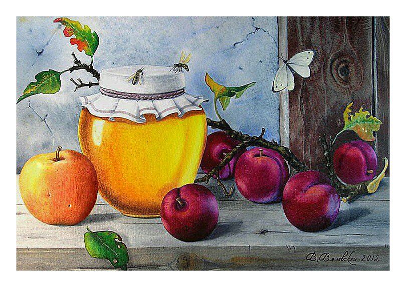 Натюрморт - вышивка крестом - оригинал