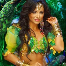 Схема вышивки «Девушка»