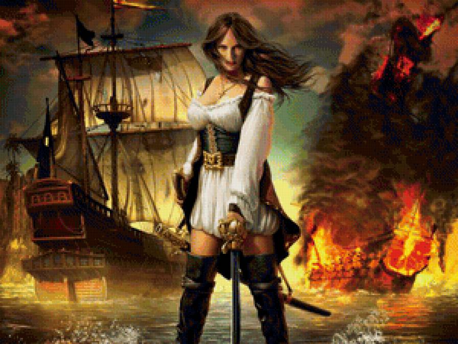 Пиратка - сказки, иллюстрации, фэнтази - предпросмотр