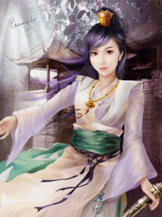 Девушка - иллюстрация - предпросмотр