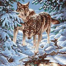 Схема вышивки «он и она»