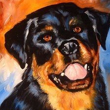 Схема вышивки «собака»