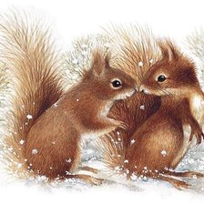 Схема вышивки «белки»