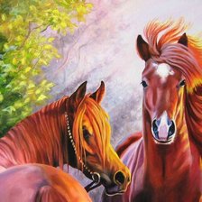 Схема вышивки «лошади»