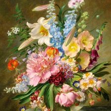 Схема вышивки «цветы»