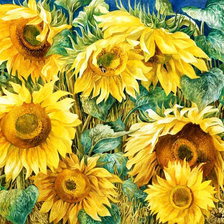 Схема вышивки «Подсолнушки»