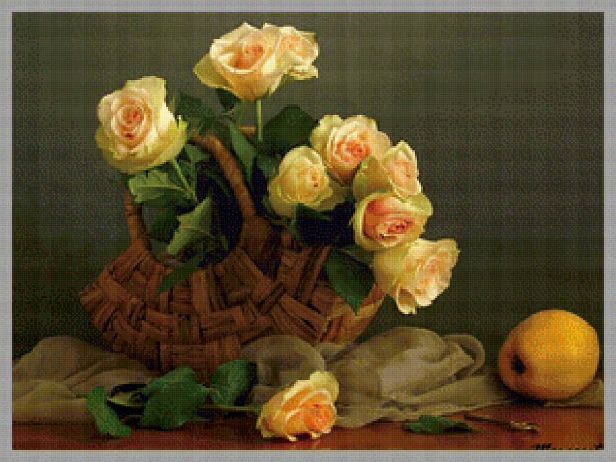 Натюрморт - вышивка крестом - предпросмотр