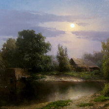 Схема вышивки «Вечер из детства»