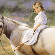 Схема вышивки «прогулка верхом»