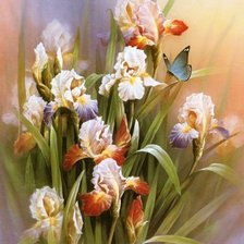 Схема вышивки «Ирисы»
