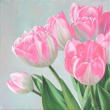 Схема вышивки «Нежные тюльпаны»