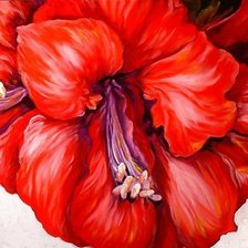 красный цветок