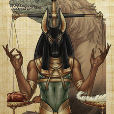 Схема вышивки «Анубис»