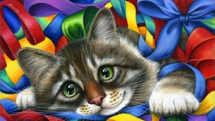 Котенок - гармашова, кошка, кот - оригинал