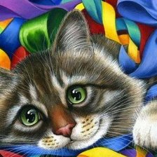 Схема вышивки «Котенок»