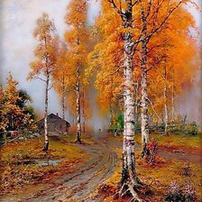 Схема вышивки «"Березовая аллея"»