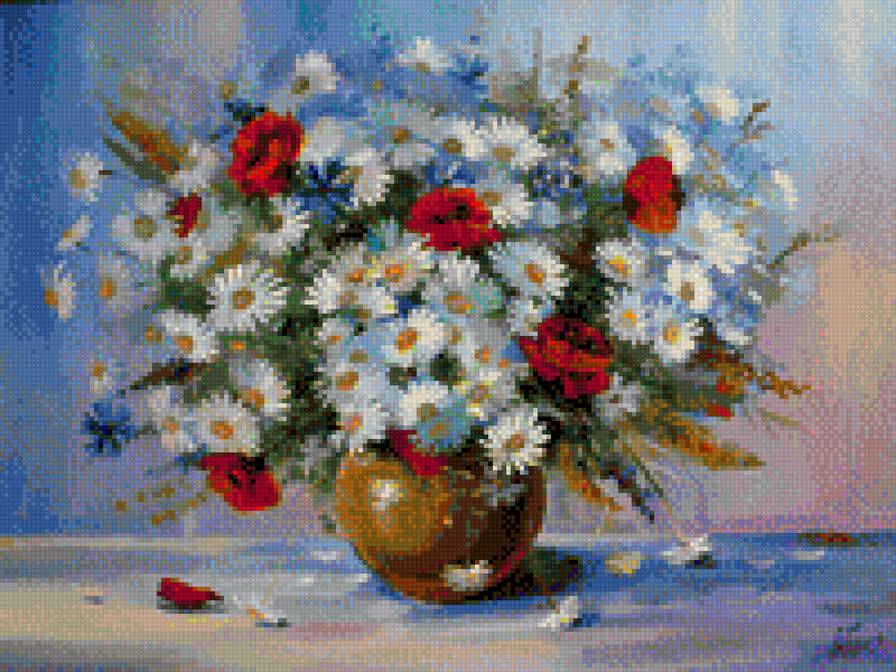 натюрморт - живопись натюрморт цветы - предпросмотр