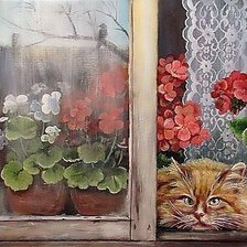 Схема вышивки «Наблюдатель»