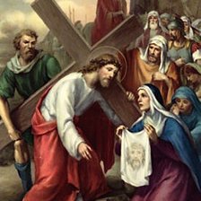 Схема вышивки «хресна дорога стація 6»