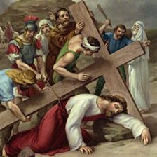 Схема вышивки «хресна дорога стація 9»