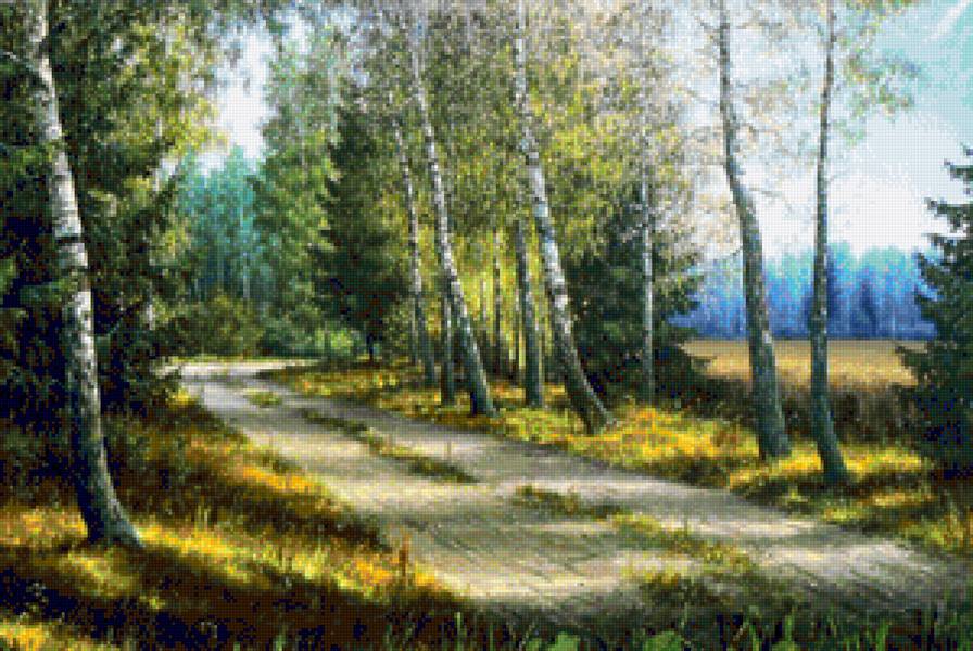 лесная дорога - лес, природа, пейзаж - предпросмотр