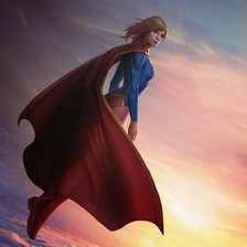 Схема вышивки «Supegirl»