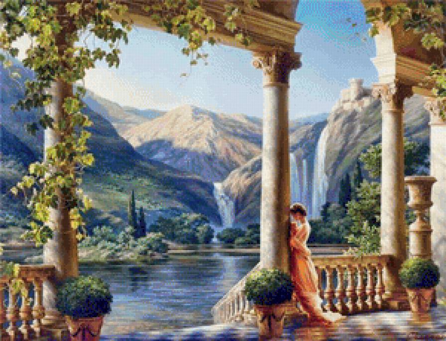 морской пейзаж - пейзаж, дом - предпросмотр