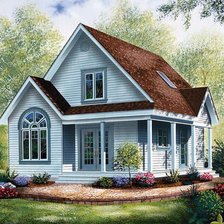 Схема вышивки «домик»