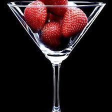 Схема вышивки «Клубника в бокале»