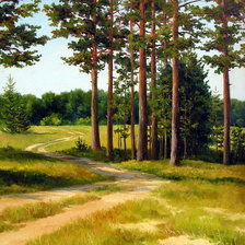 Схема вышивки «Лес»