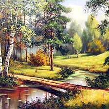 Схема вышивки «Мостик»