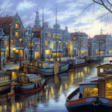 Схема вышивки «Амстердам»