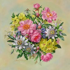 Схема вышивки «Цветы»