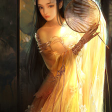 Схема вышивки «Девушка»