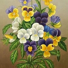 Схема вышивки «Анютки»