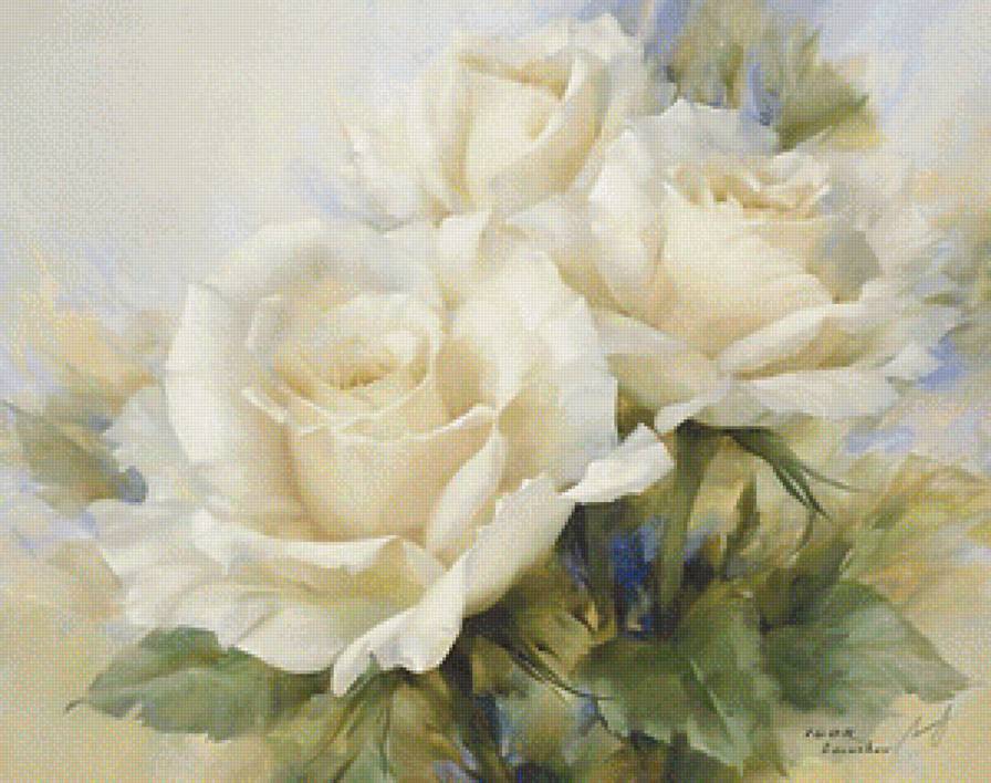 нежные розы - предпросмотр