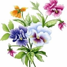 Схема вышивки «виолы»