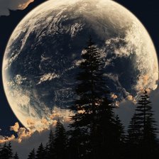 Схема вышивки «Луна»