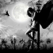 Схема вышивки «Ночь»