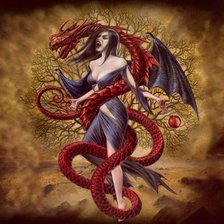 Схема вышивки «Дракон»