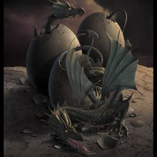 Схема вышивки «Дракон»