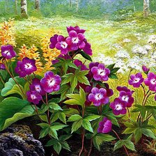 Схема вышивки «цветы»