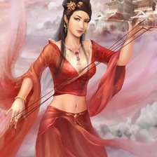 Схема вышивки «Девушка»